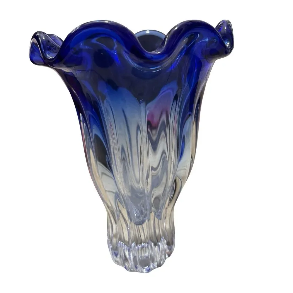Shannon Freeform Crystal Collection Vase 9.5